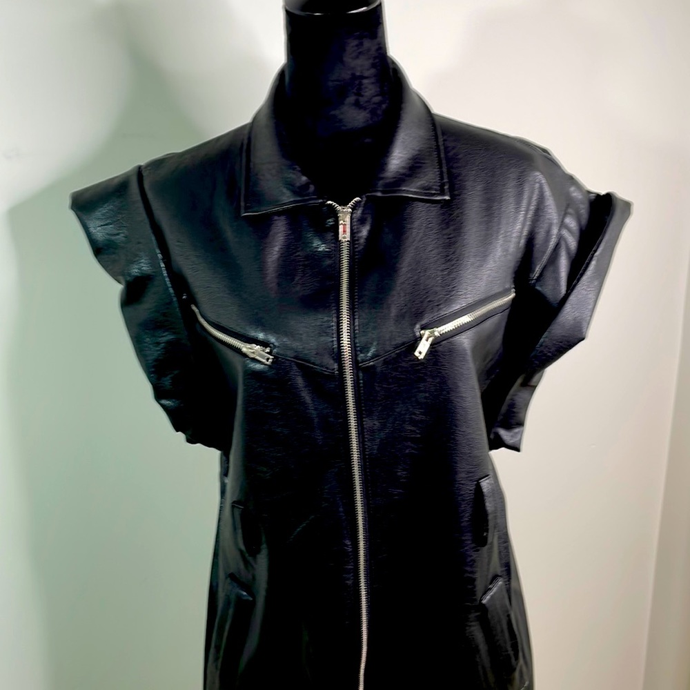 Vegan Leather Jumpsuit